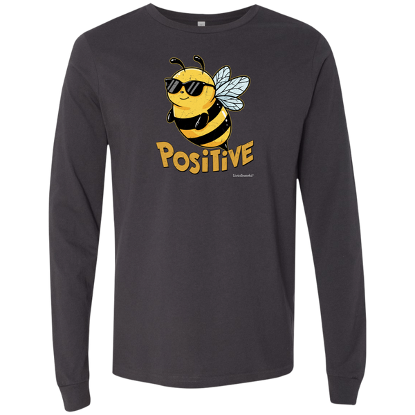 Men's Long Sleeve Shirt - Bee Positive T-Shirt - Original Men's Tee