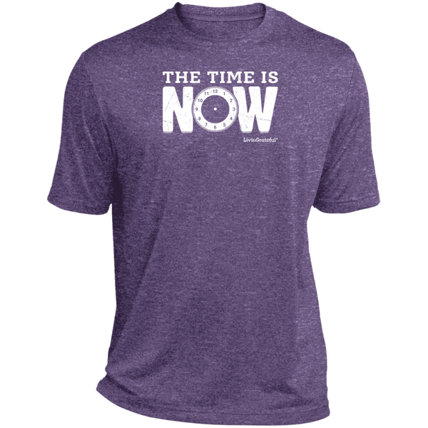 Mens NOW Tee - Heather Shirt - Relaxed Fit Casual T-Shirt