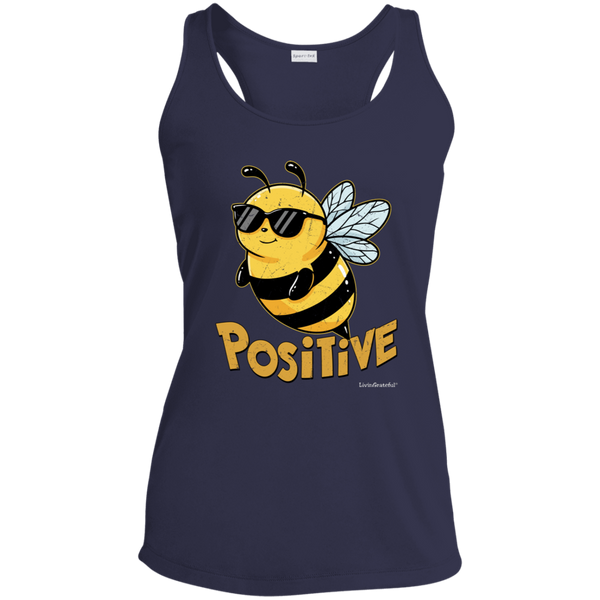 Bee Positive Tank - Racerback Top - Workout Activewear