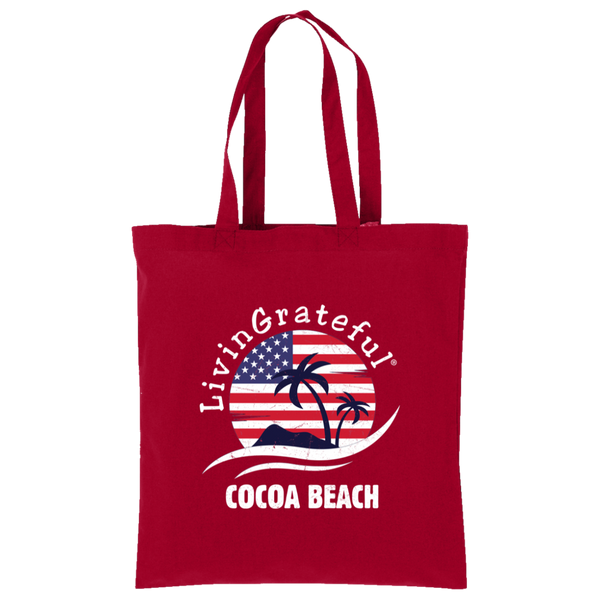 'Merica Tote Bag - Cocoa Beach Tote - Simple Canvas Bag