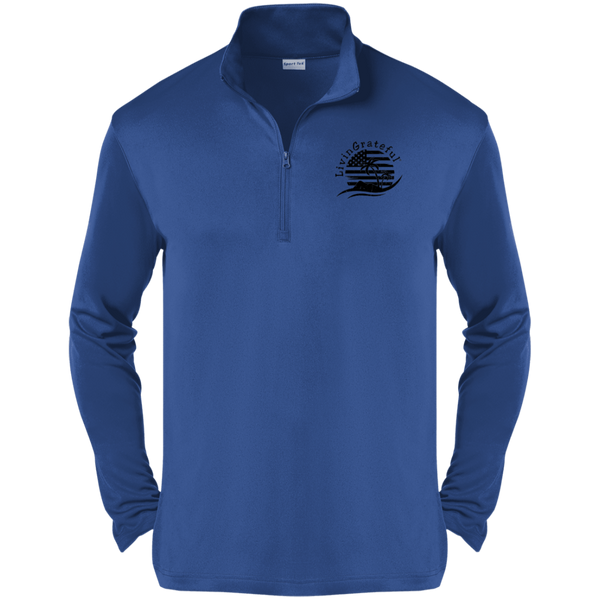 Mens Patriotic Pullover - American Flag Quarter Zip