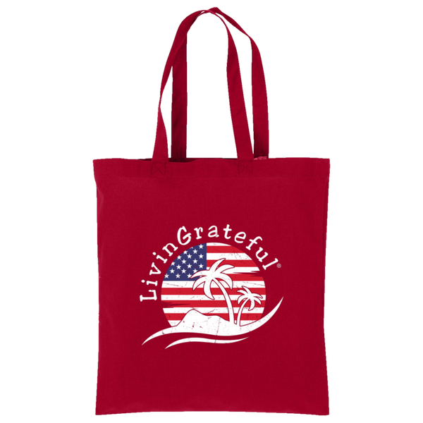 'Merica Tote Bag - Simple Canvas Bag - Patriotic Everyday Tote
