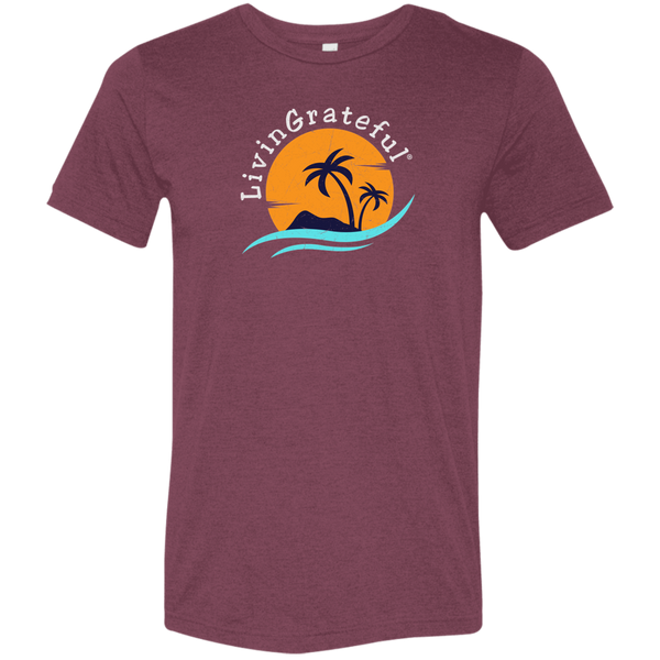 Mens LG T-Shirt - Living Grateful Tee - Positive Mindset Shirt