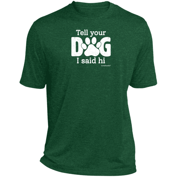 Mens relaxed fit tee – Dog lover style – Heather comfort