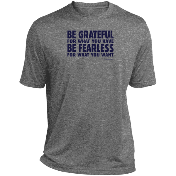 Mens fearless tee - Heather relaxed fit - Motivational shirt