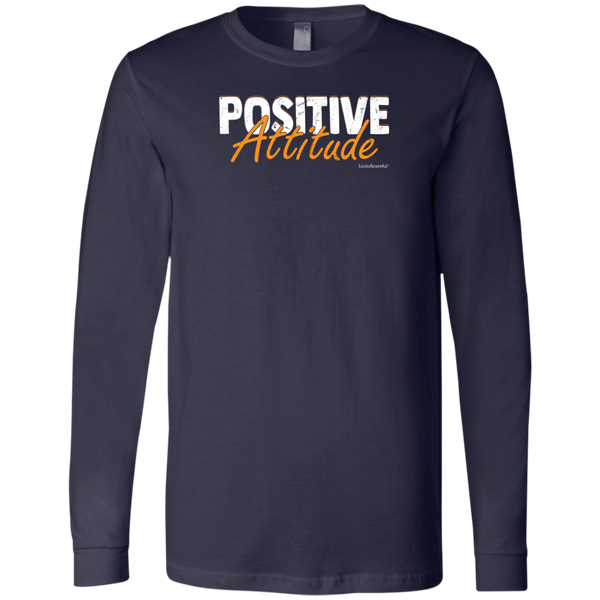 Men's Long Sleeve Shirt - Positive Attitude T-Shirt - Original Men's Tee