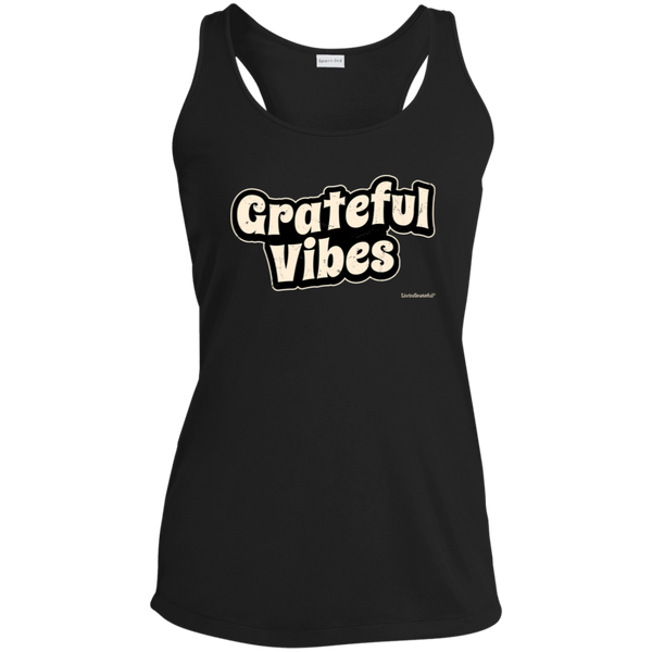 Grateful Vibes Tank - Racerback Activewear - Workout Top