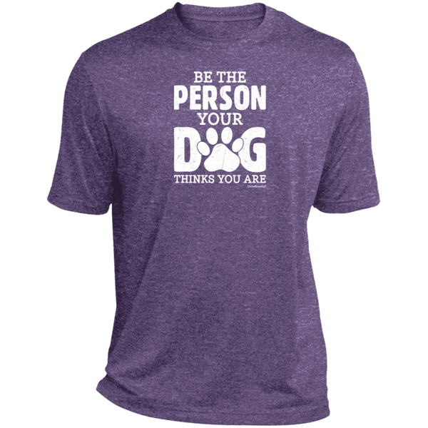 Mens relaxed fit tee – Be That Person – Heather fabric