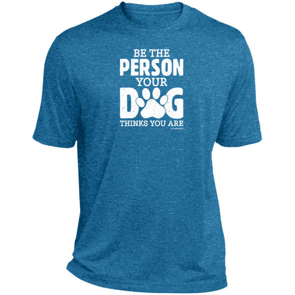 Mens relaxed fit tee – Be That Person – Heather fabric