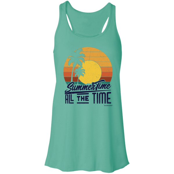 Summertime Flowy Racerback Tank – Casual Top – Lightweight