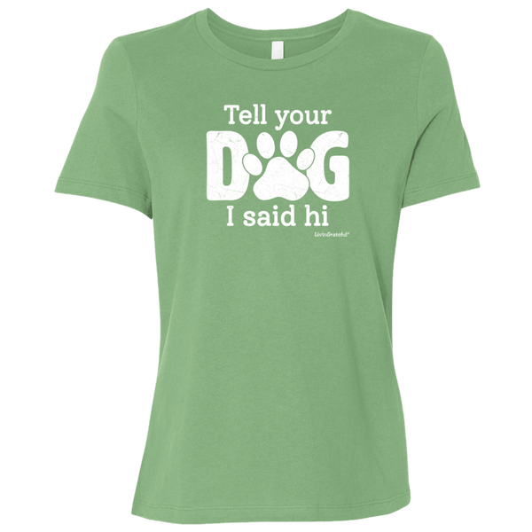 Womens crewneck tee – Dog lover style – Comfortable fit