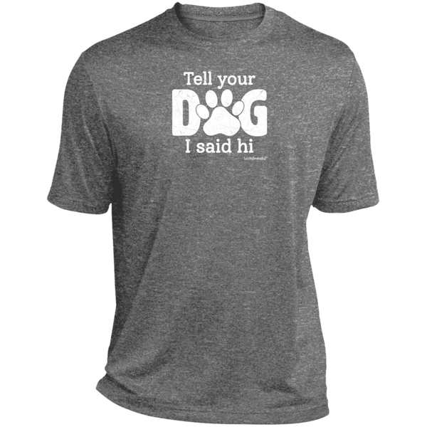 Mens relaxed fit tee – Dog lover style – Heather comfort