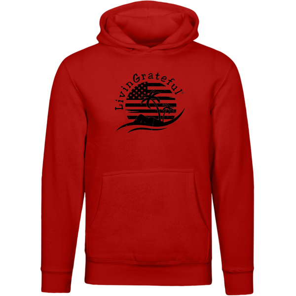 Mens Patriotic Hoodie - American Flag Sweatshirt - USA Pullover