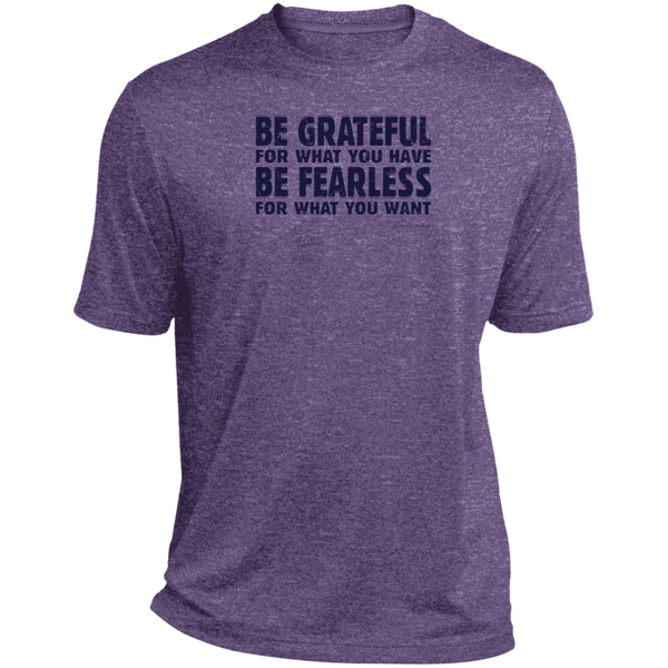 Mens fearless tee - Heather relaxed fit - Motivational shirt