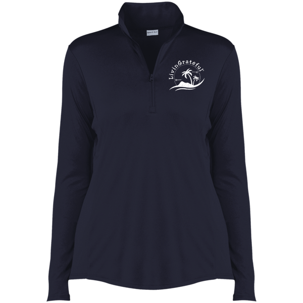 Womens Quarter Zip - Performance Pullover - Ladies Activewear Top