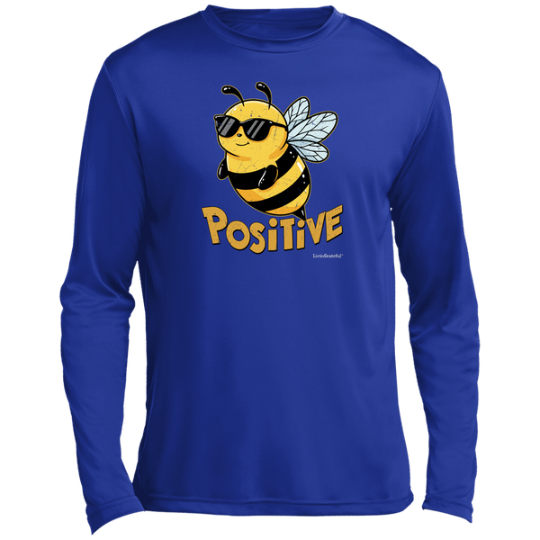 Men's LS Shirt - Bee Positive T-Shirt - Performance Tee