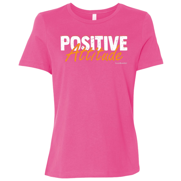 Womens Positive Attitude Tee - Original T-Shirt - Motivational Tee