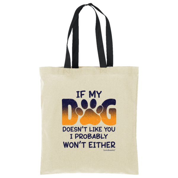 LG Tote Bag - Simple Pup Swag - Fun Dog Lover Tote