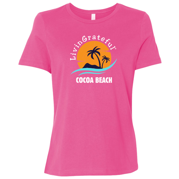 Womens LG Tee - Cocoa Beach Shirt - Original Casual T-Shirt
