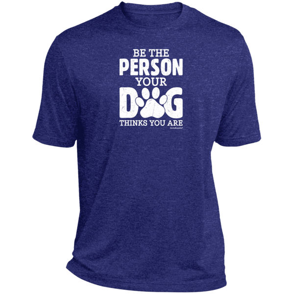 Mens relaxed fit tee – Be That Person – Heather fabric