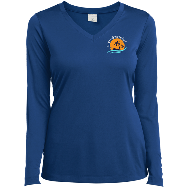Womens V-Neck LS T – Performance Shirt – Activewear Top