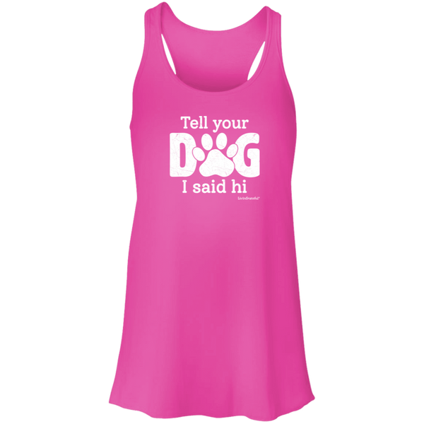 Womens racerback tank – Dog lover vibe – Lightweight comfort