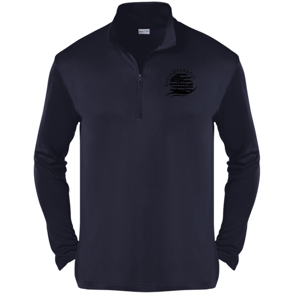 Mens Patriotic Pullover - American Flag Quarter Zip