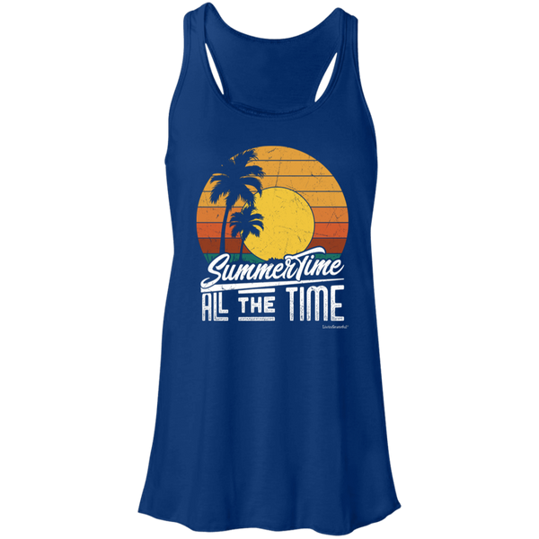 Summertime Flowy Racerback Tank – Lightweight Top – Casual