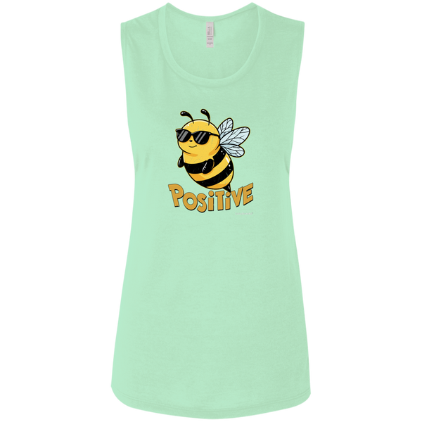 Bee Positive Tank - Super Soft Tank - Motivational Top