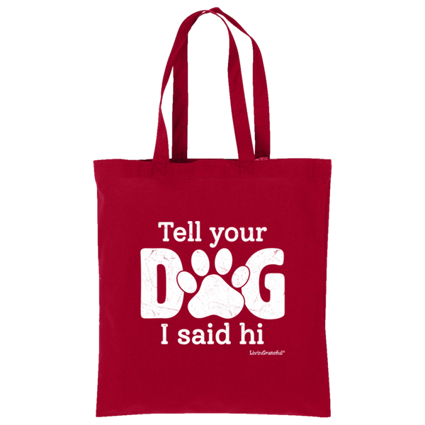 LG Tote Bag - Simple Pup Swag - Canvas Dog Lover Bag