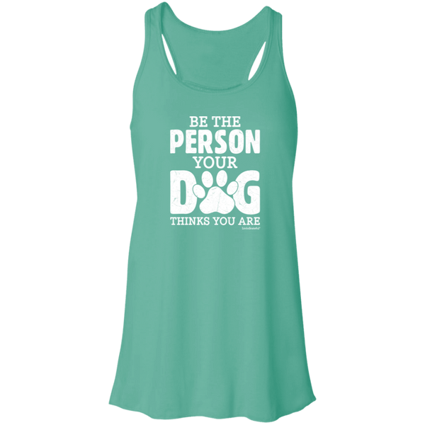 Womens racerback tank – Be that person – Light & breathable