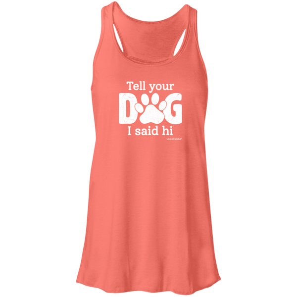 Womens racerback tank – Dog lover vibe – Lightweight comfort