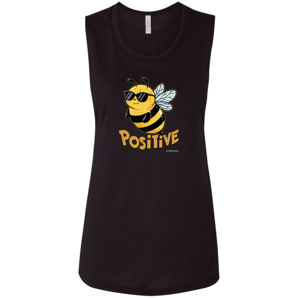Bee Positive Tank - Super Soft Tank - Motivational Top