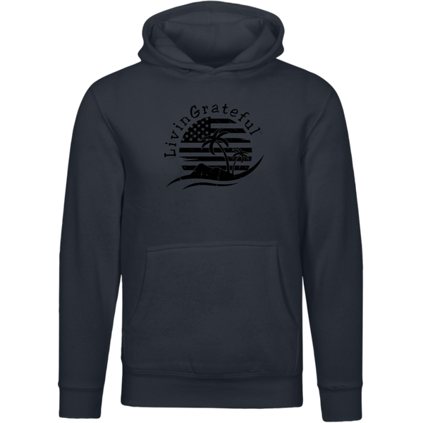 Mens Patriotic Hoodie - American Flag Sweatshirt - USA Pullover