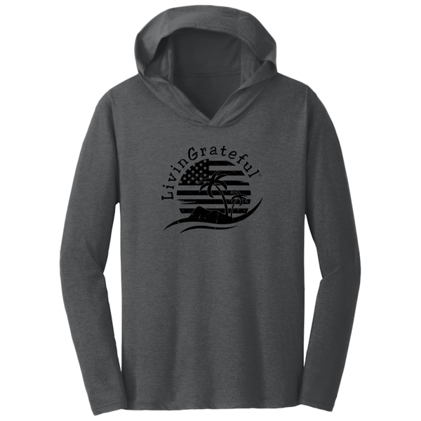 Mens Patriotic Hoodie - USA Flag Shirt - Lightweight Pullover
