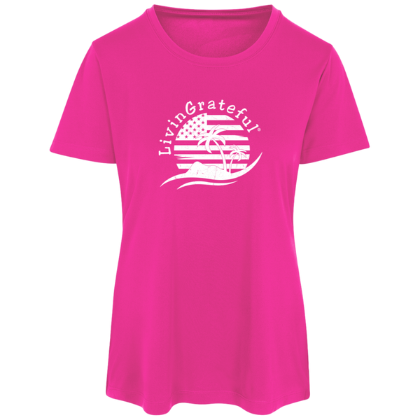 Womens 'Merica Performance Tee - Patriotic Activewear Top