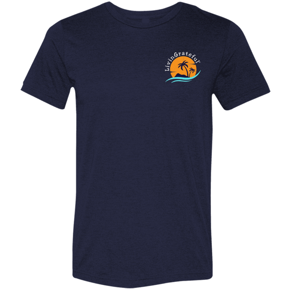 Mens LG T-Shirt - Living Grateful Tee - Motivational Lifestyle Shirt