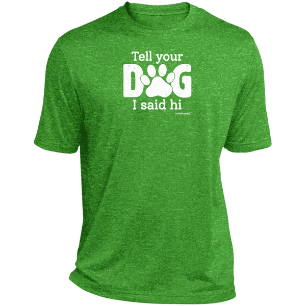 Mens relaxed fit tee – Dog lover style – Heather comfort