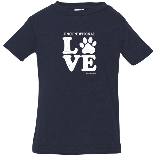 Kids jersey tee – Unconditional love – Soft & breathable