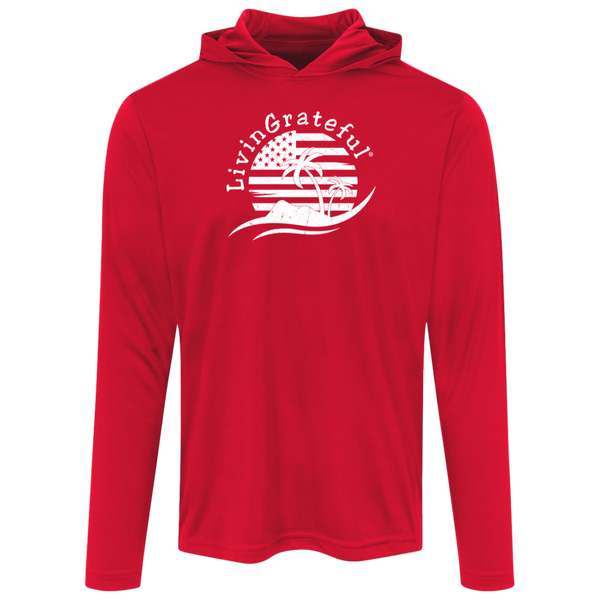 Mens Patriotic Hoodie - USA Flag Sweatshirt - Casual Pullover