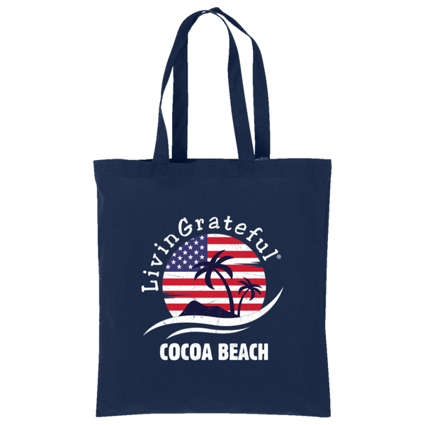 'Merica Tote Bag - Cocoa Beach Tote - Simple Canvas Bag