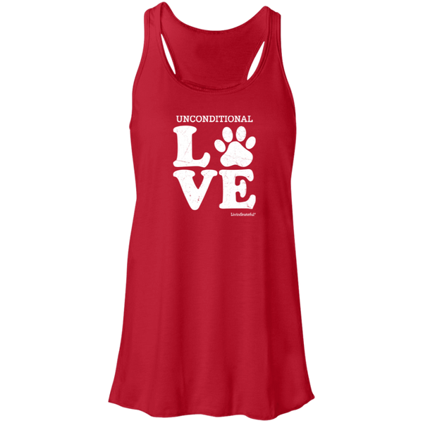 Womens racerback tank – Unconditional love – Lightweight & soft