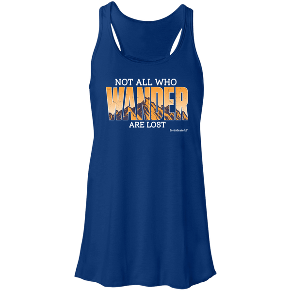 Wander Flowy Racerback Tank – Lightweight Top – Activewear