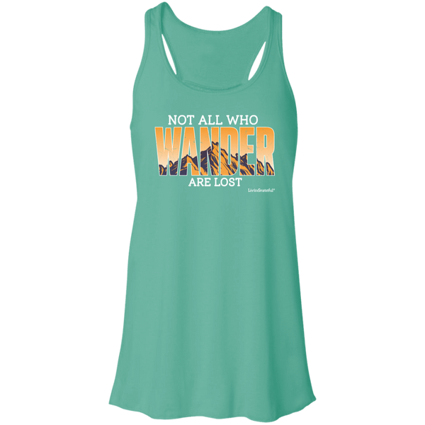 Wander Flowy Racerback Tank – Lightweight Top – Activewear