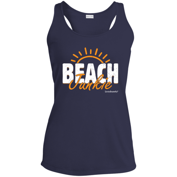 Beach Junkie Tank - Racerback Activewear - Workout Top