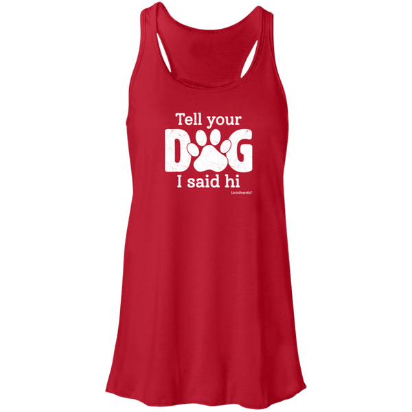 Womens racerback tank – Dog lover vibe – Lightweight comfort