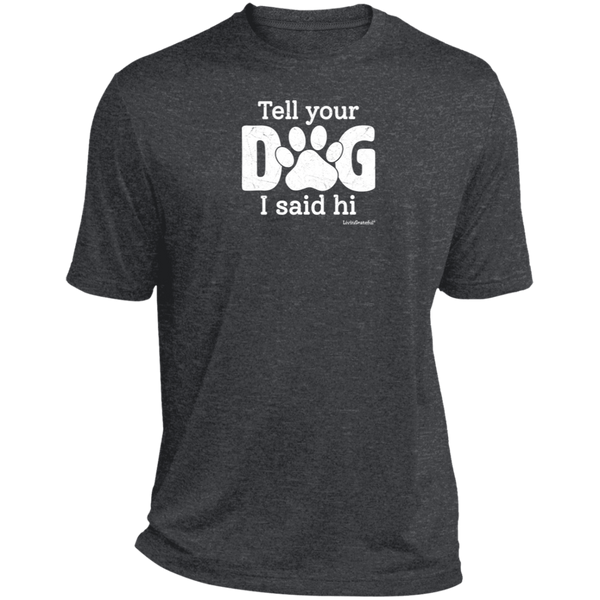 Mens relaxed fit tee – Dog lover style – Heather comfort