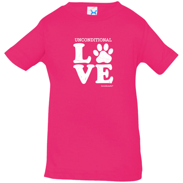 Kids jersey tee – Unconditional love – Soft & breathable