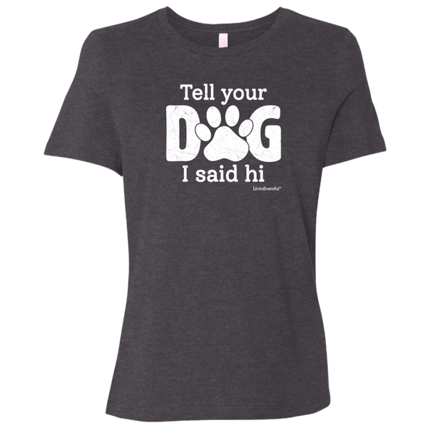 Womens crewneck tee – Dog lover style – Comfortable fit