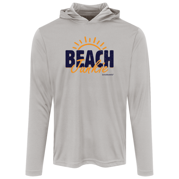 Mens Beach Hoodie - Lightweight Pullover - Casual Summer Hoodie